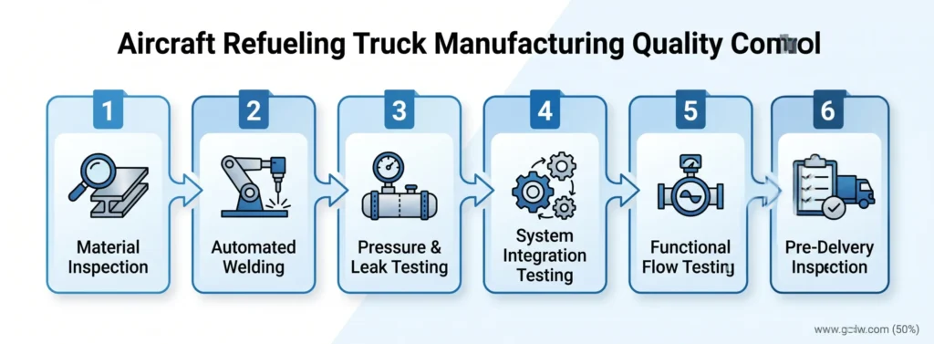 6-layer quality control process for aircraft refueling truck manufacturing at CLW factory